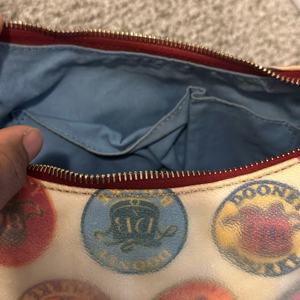 Y2K Vintage Dooney and Bourke Canvas Coated Small Shoulder Bag - Picture 15 of 16